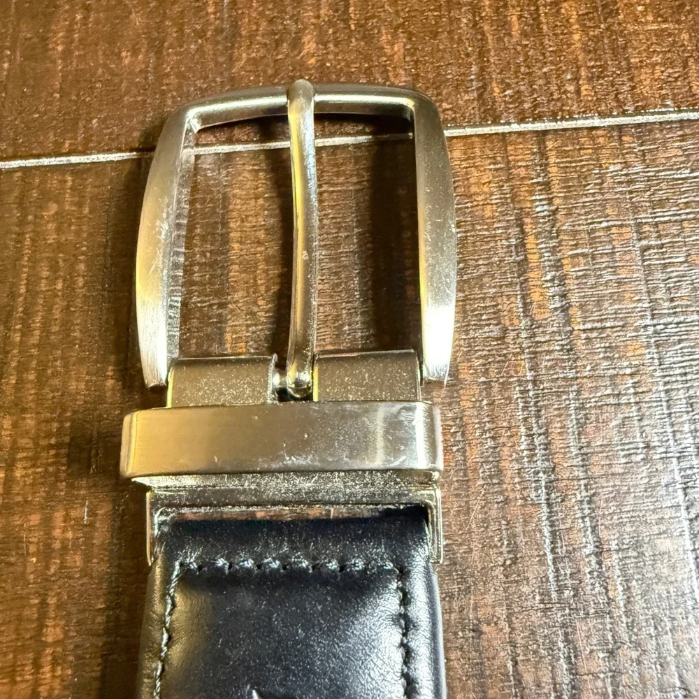 Tommy Bahama Braided Belt Mens S/M Gray Woven Leather Trim Casual Stretch